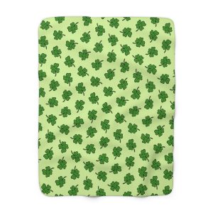 4 Leaf Clover Fleece Blanket Super Soft