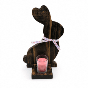 Dark Bunny Votive Light Holder (11″x6″x4″)