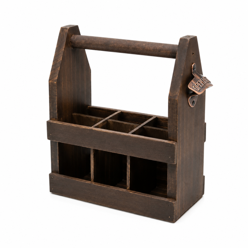 6 Pack Carrier with Bottle Opener (6″x10″x13″)